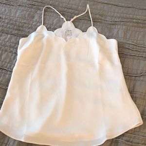 J.Crew Scalloped blouse